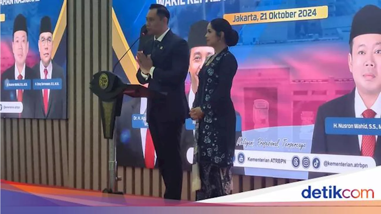 Kesan Jadi Menteri ATR 8 Bulan, AHY: Mengasah Simpati dan Empati