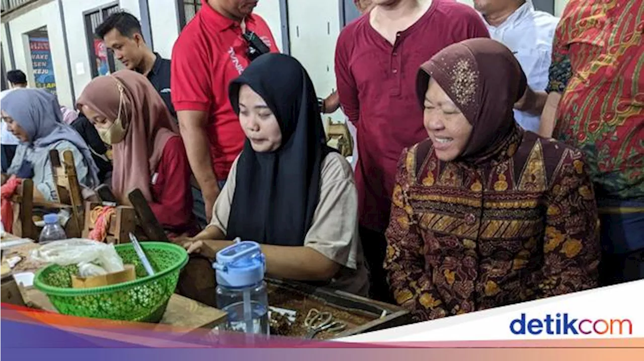 Kunjungi Pabrik Rokok di Trenggalek, Risma Janji Perjuangkan Petani-Buruh