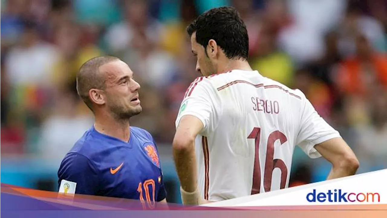 Keras! Sneijder Sebut Busquets Pemain Cengeng