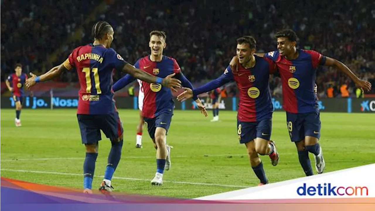 Statistik Gila Barcelona di Kandang: Cetak 20 Gol, Kemasukan 2 Gol