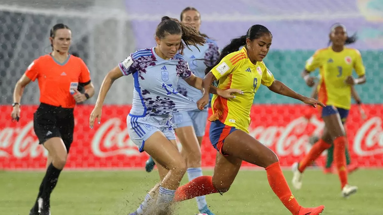 No hubo milagro: la Selección Colombia perdió contra España, con polémica, y quedó eliminada del Mundial Femenino Sub-17