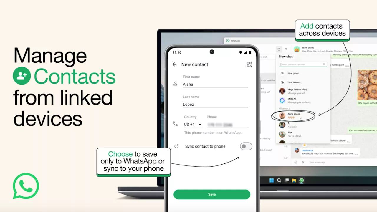 WhatsApp will soon let users add contacts from any device