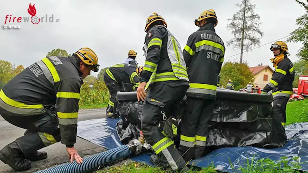 Stmk: Bunter Aufgabenmix für 400 Einsatzkräfte bei Katastrophenübungseinsatz im Raum Preding