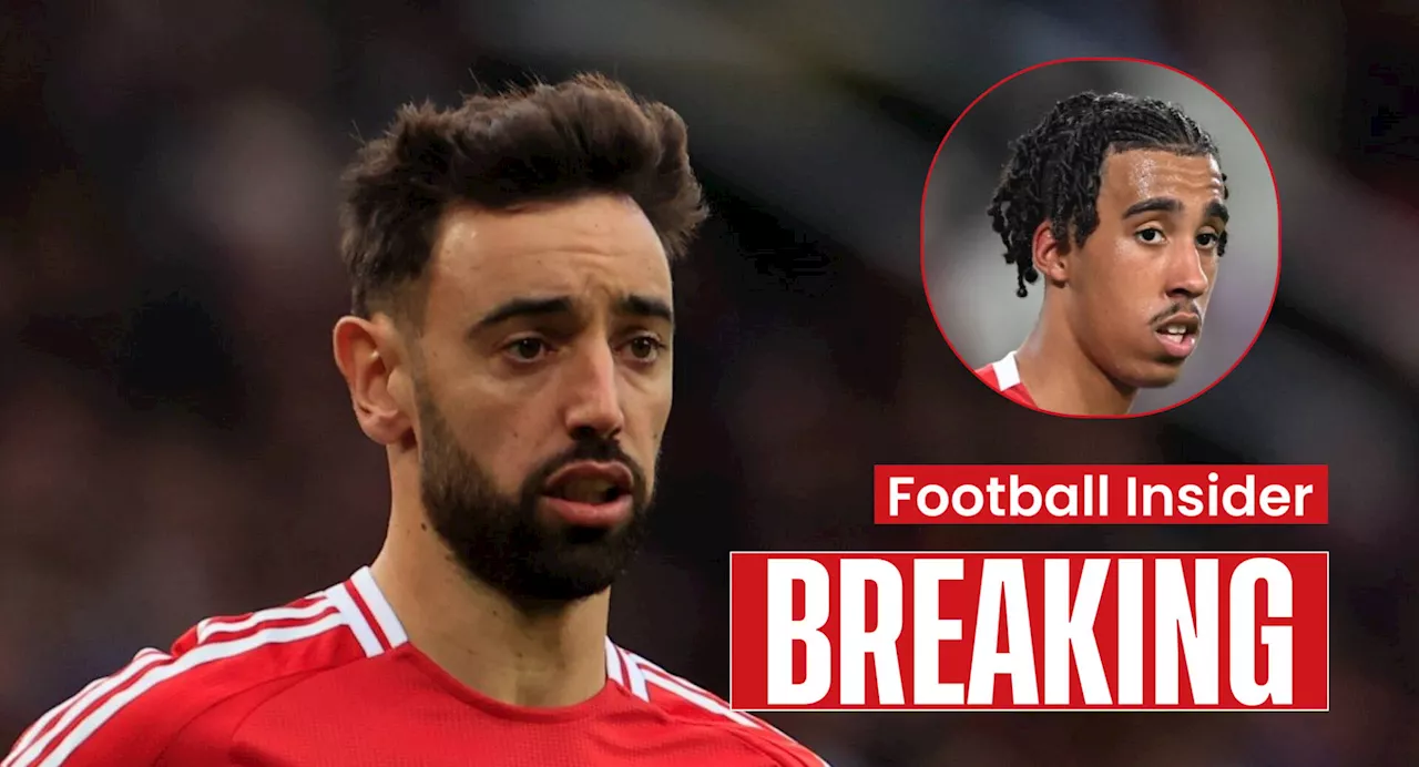 Man United ace Bruno Fernandes sends message to Leny Yoro after injury update