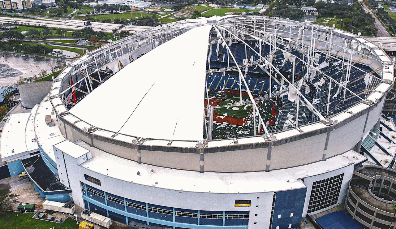 MLB wants Rays to stay in Tampa Bay area if hurricane-damaged Tropicana Field is unfit