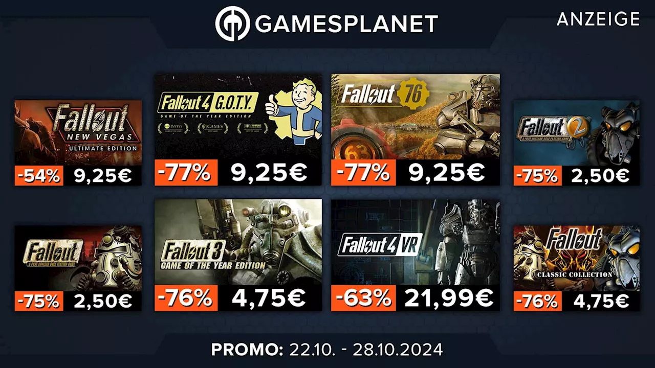 Riesiger Fallout-Sale gestartet: Hier bekommt ihr alle Teile der postapokalyptischen Rollenspiel-Reihe irre günstig