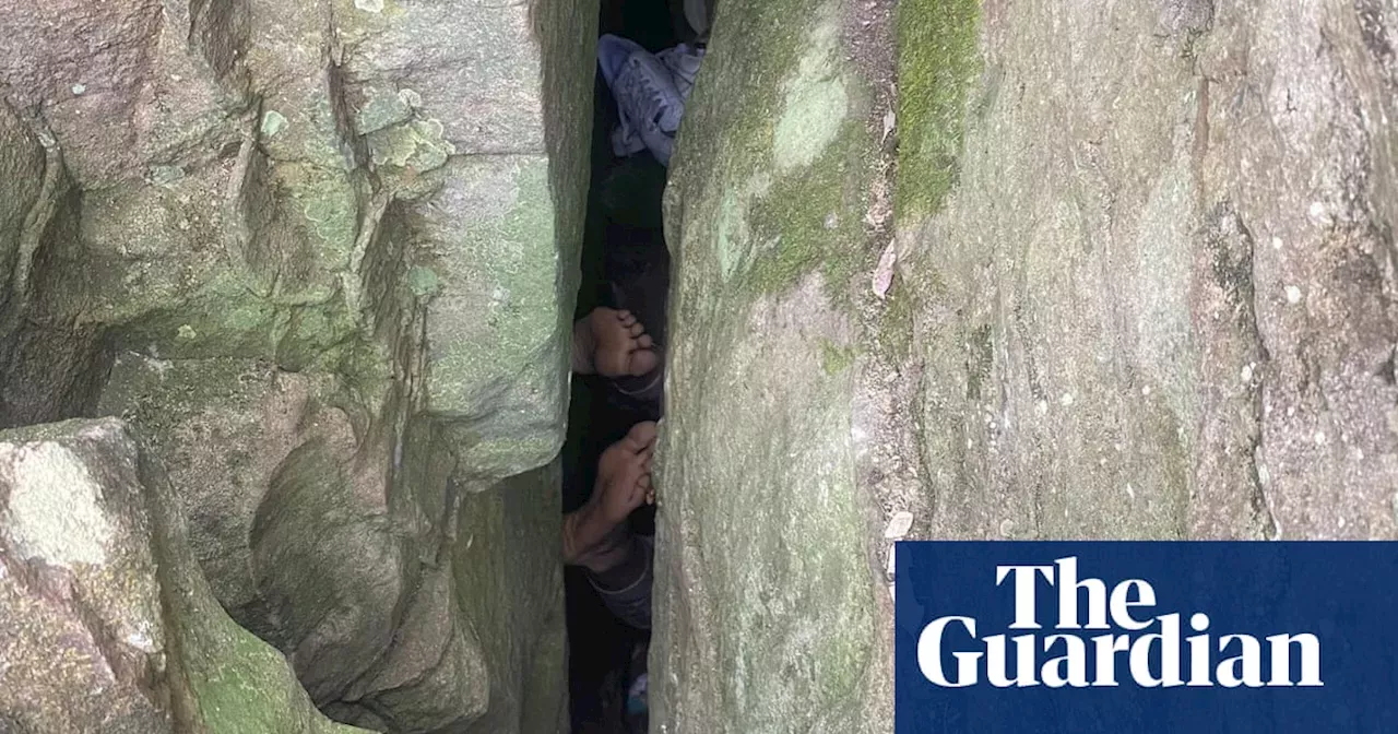 Woman Wedged Upside Down Between Boulders For Seven Hours After Trying ...