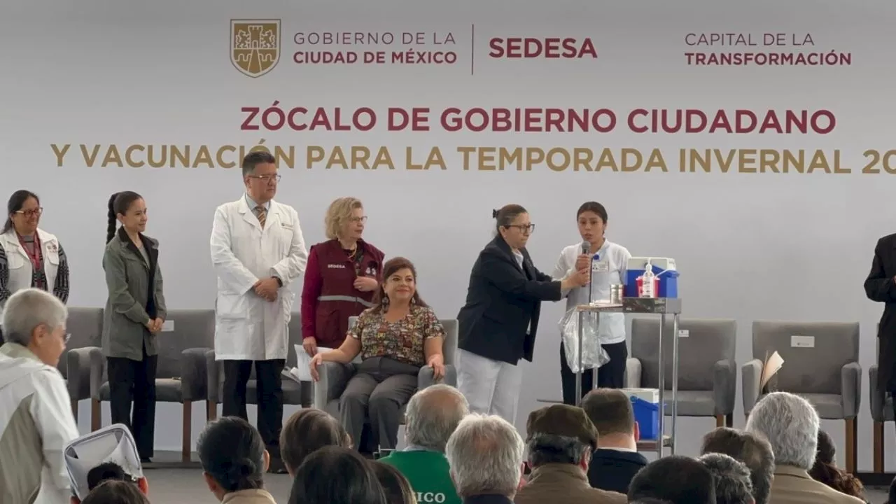 Inicia jornada de vacunación contra COVID-19 e influenza en la CDMX