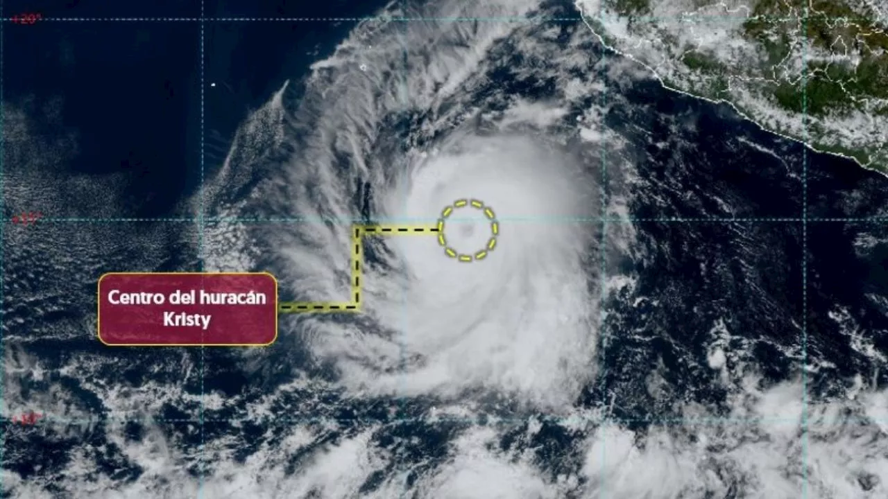 Tormenta Kristy cobra fuerza y se fortalece a huracán de categoría 1 al sur de Jalisco; trayectoria y estados afectados