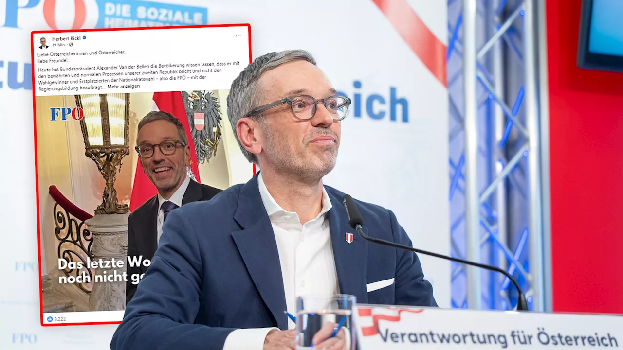 Die Reaktion des FPÖ-Chefs - 'Letztes Wort nicht gesprochen'