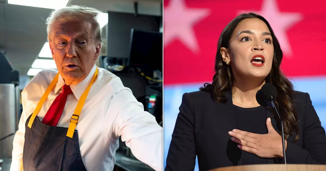 Alexandria Ocasio-Cortez Calls Out Trump’s McDonald’s Cosplay: 'They Are Making Fun Of Us'