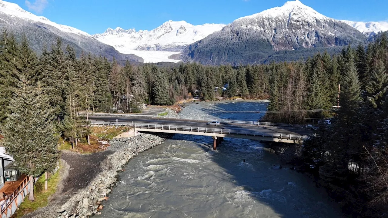 Juneau’s latest glacial outburst flood was lower than predicted and caused minimal damage