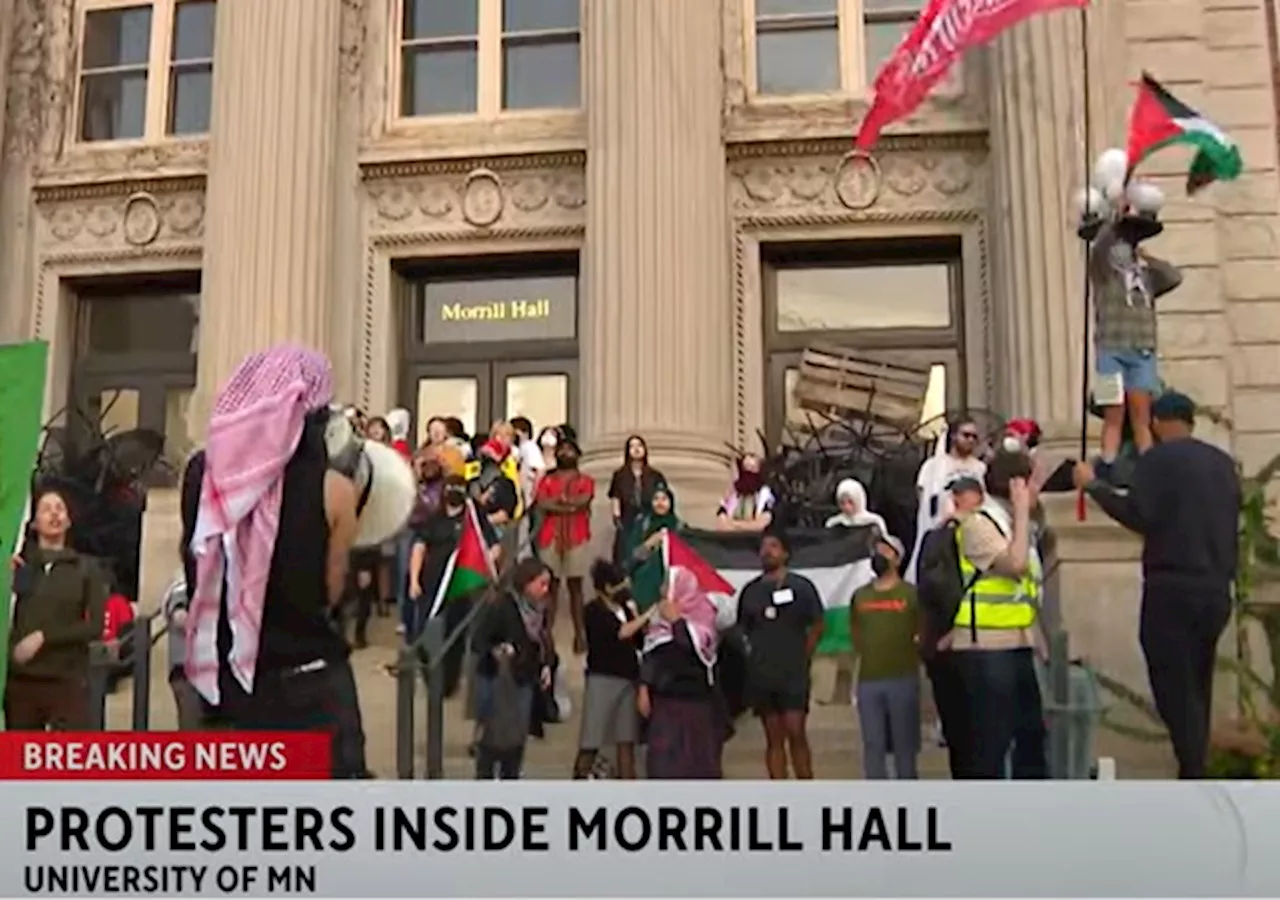 Anti-Israel Student Protesters Storm Administrative Building at U. Minnesota