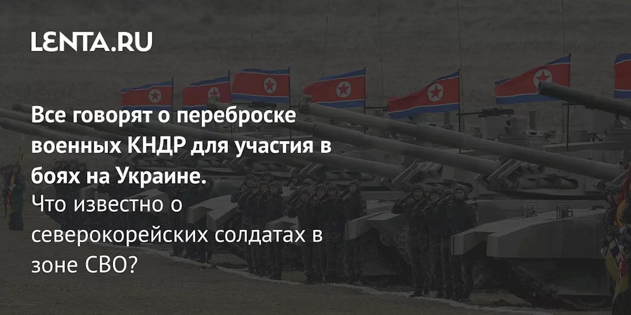 Все говорят о переброске военных КНДР для участия в боях на Украине. Что известно о северокорейских солдатах в зоне СВО?