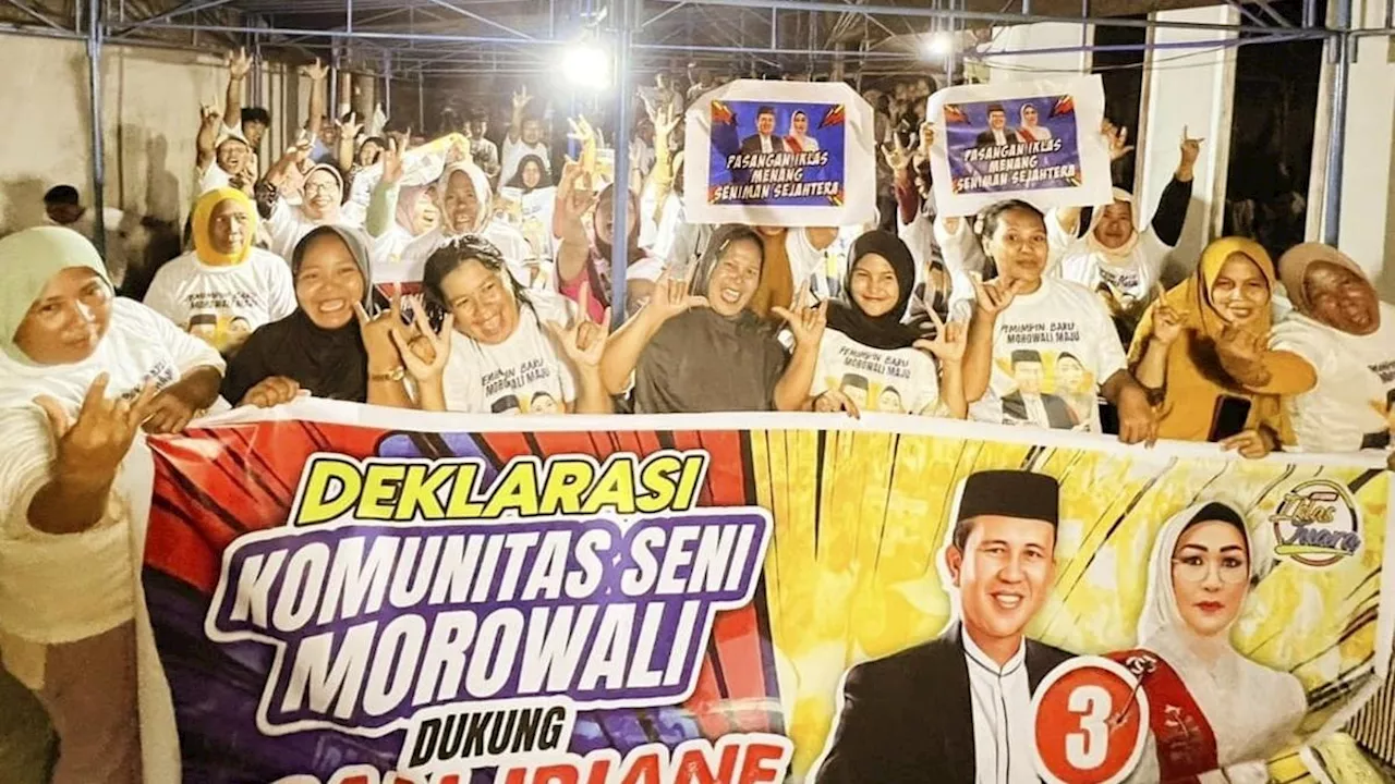 Pilkada 2024: Gabung Relawan Iklas Juara, Komunitas Seni Morowali Siap Menangkan Iksan-Iriane