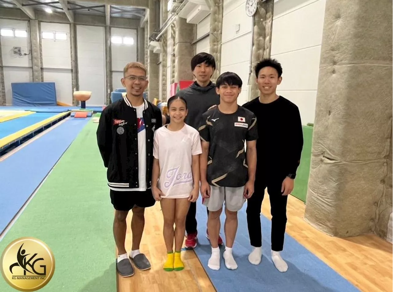 Elaiza, Eldrew train with Carlos Yulo’s former coach in Japan