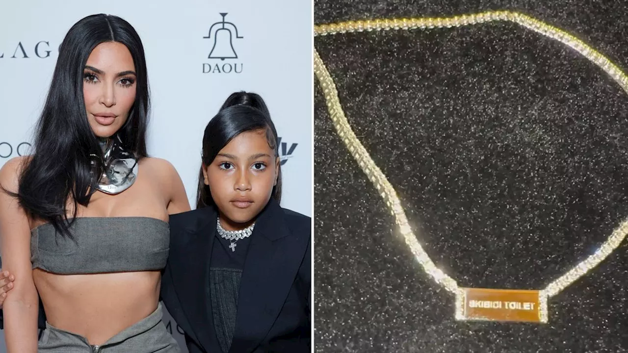 Why Kim Kardashian's 44th Birthday Present from North West Is Engraved With the Word 'Toilet'