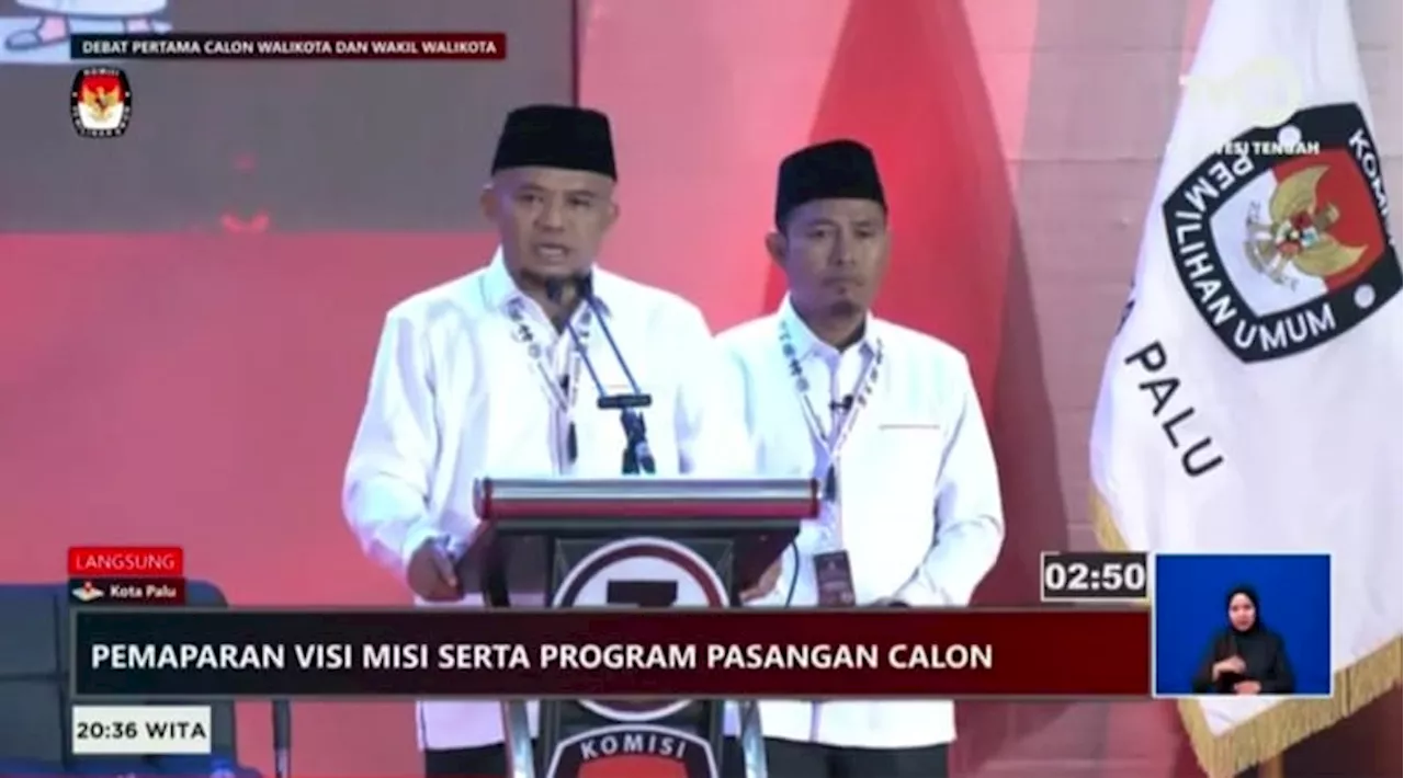 Debat Perdana Pilwalkot Palu, Paslon Nomor 3 Angkat Konsep Peduli Melayani dan Menyenangkan