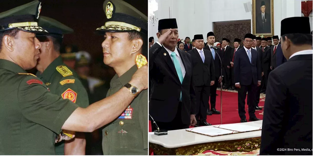 FOTO: Dua Momentum Wiranto: Dulu Copot Pangkat Prabowo, Kini Dilantik ...