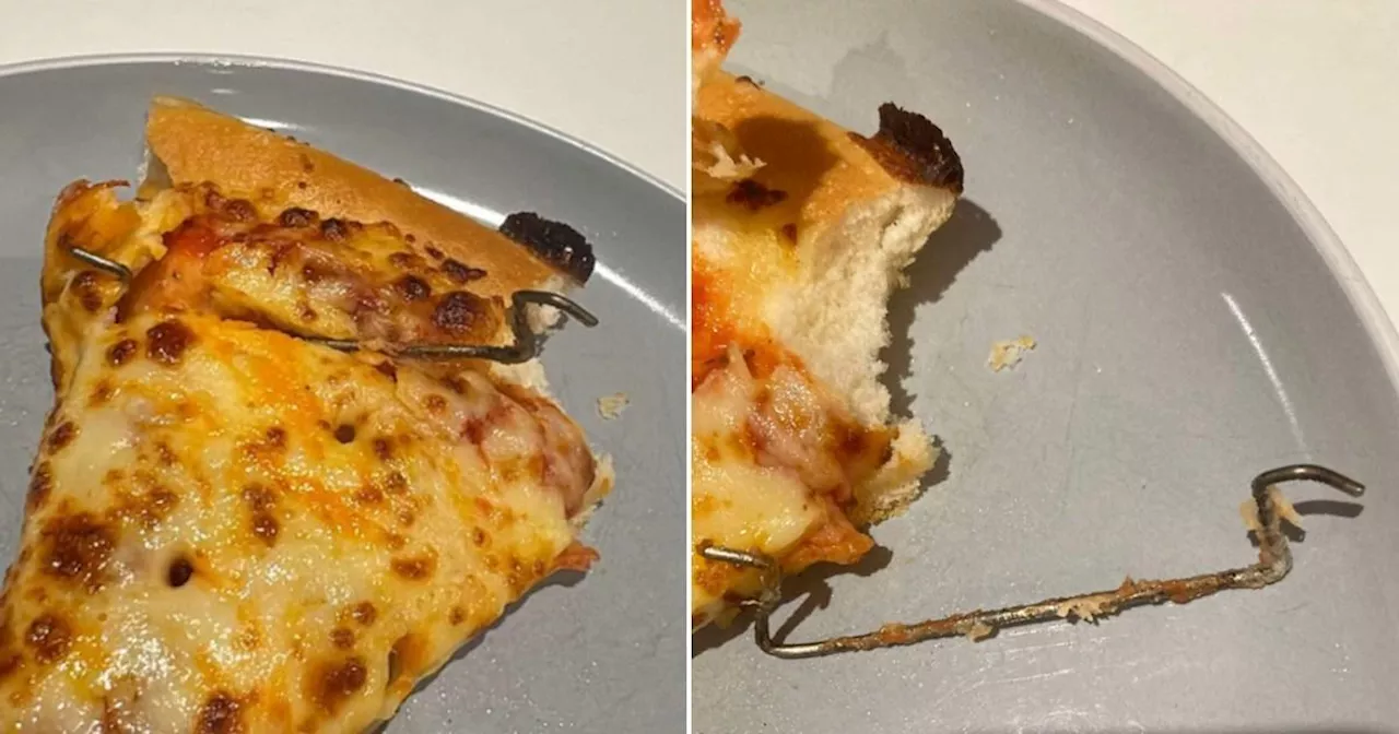 Woman finds strange metal rod baked into her Pizza Hut takeaway