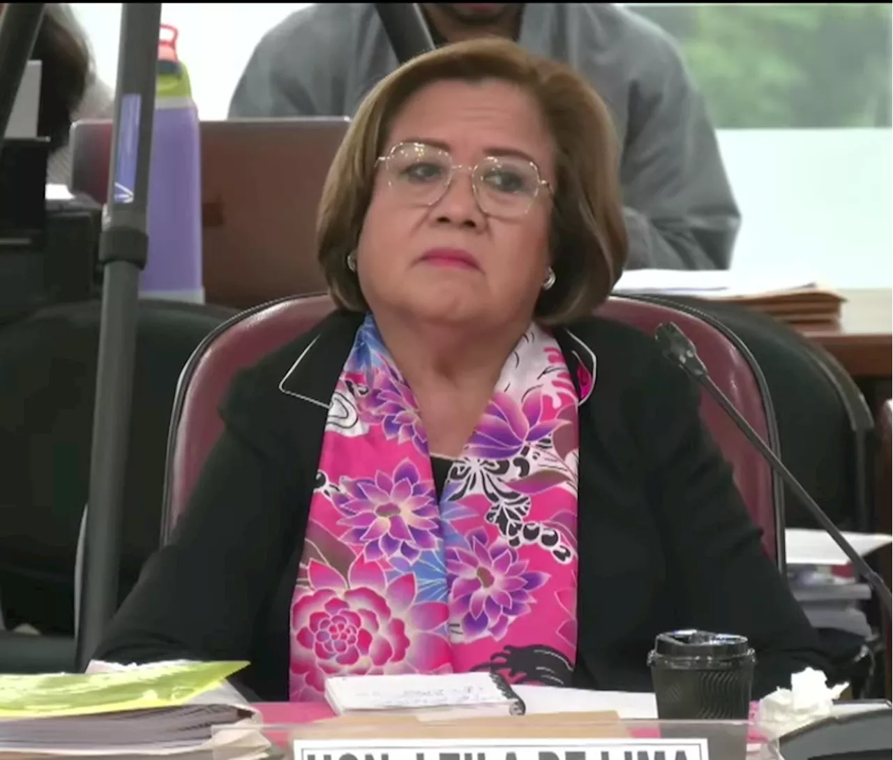 Leila de Lima attends 9th session of House Quad Committee probe