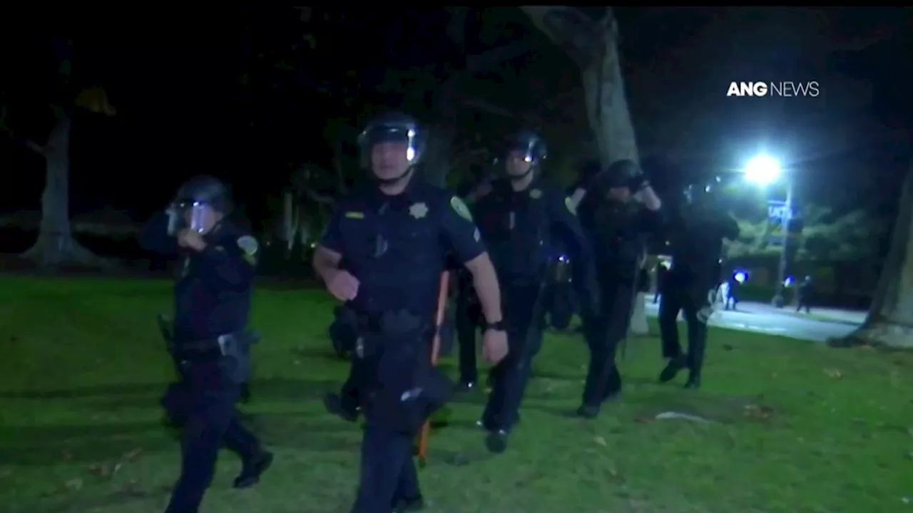 1 arrested after police break up Pro-Palestinian protest at UCLA