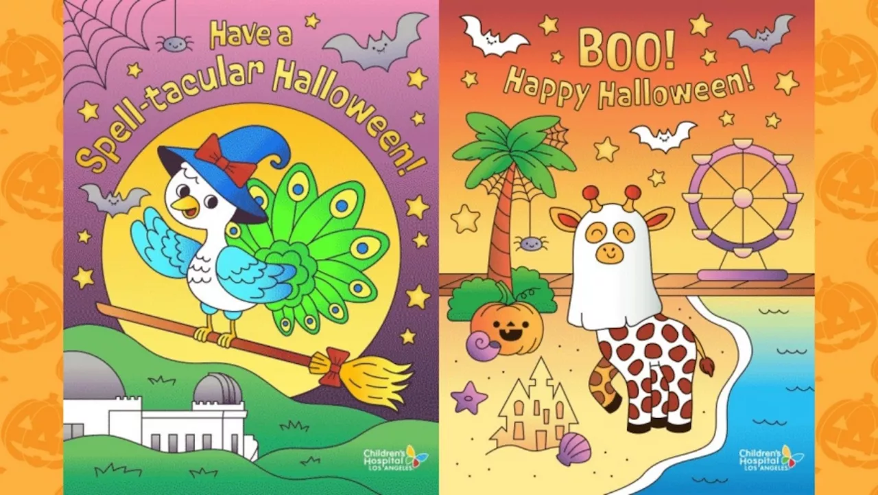 Send an adorable Halloween card to a child at Children's Hospital LA