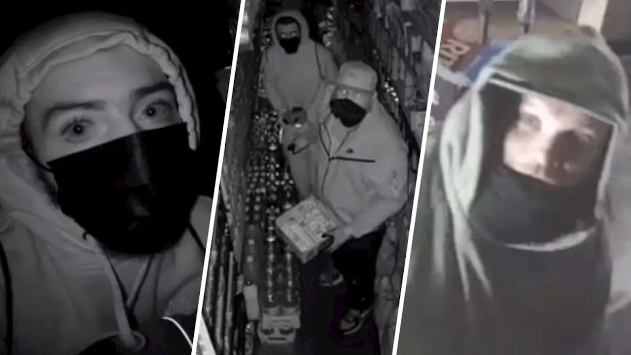 Caught on cam: Thieves pry open basement doors to steal from Philly stores