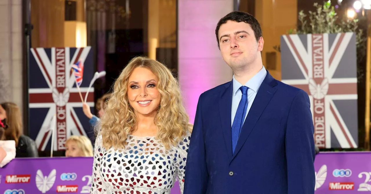 Carol Vorderman poses with rarely-seen son on the red carpet at Pride of Britain