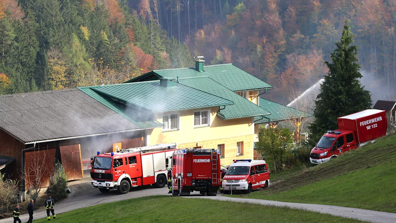 64 Feuerwehrleute bei Unterabschnittsübung in Bründl im Einsatz