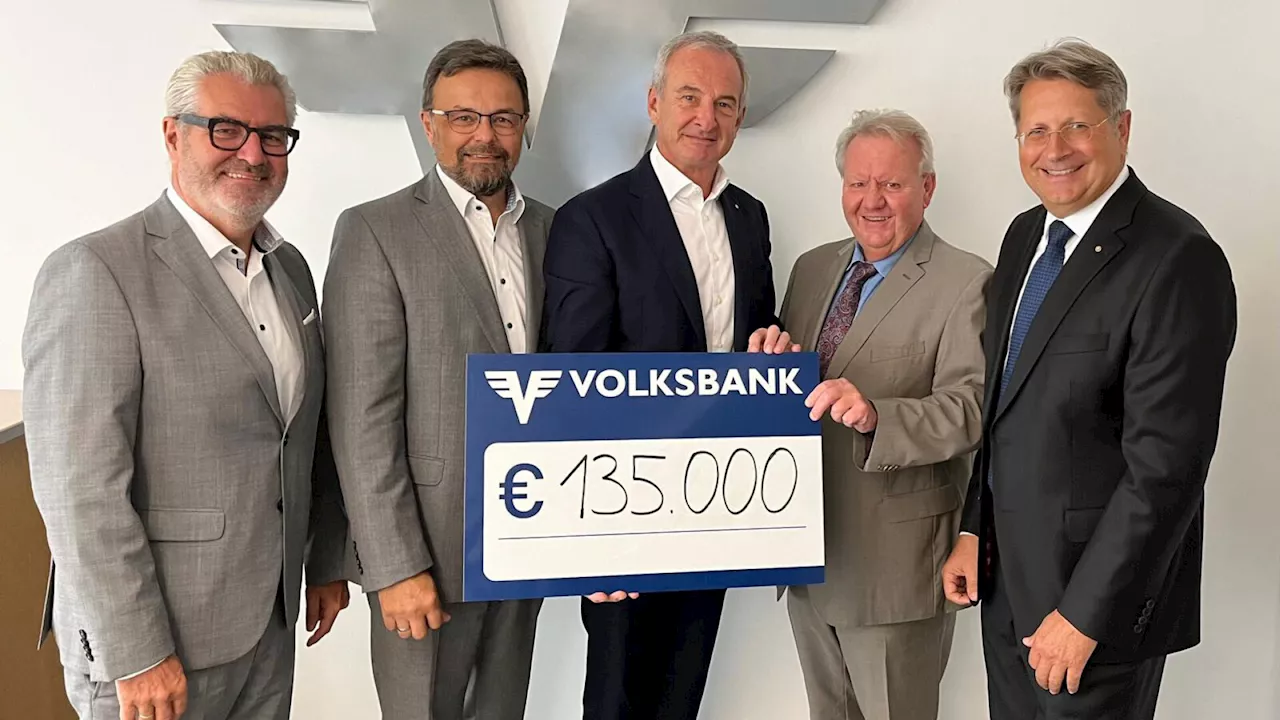 Volksbank spendete 135.000 Euro für Hochwasser-Opfer