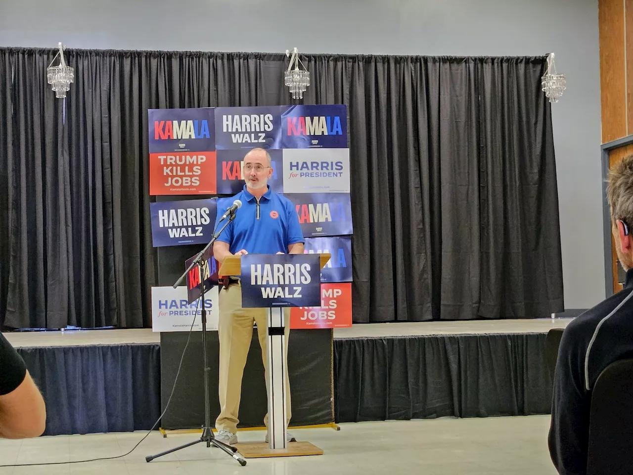 Labor leaders stump for Harris in Steelton while emphasizing which party has workers' backs