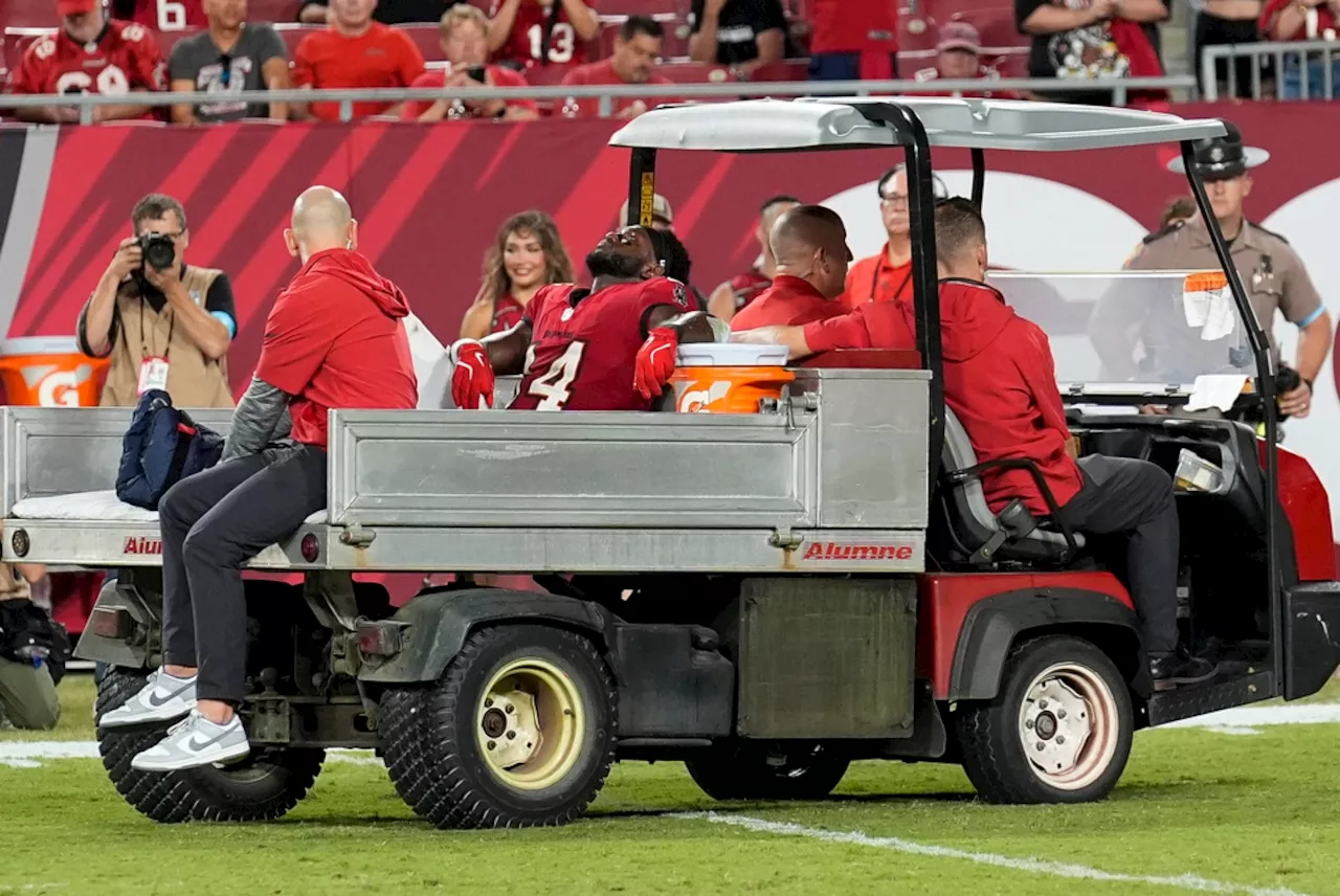 Penn State, Tampa Bay WR Chris Godwin carted off the field with injury vs. Ravens