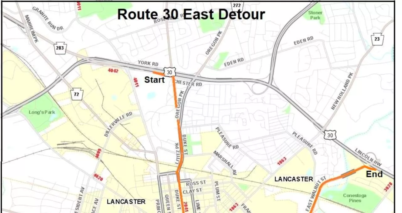 Route 30/Route 222 intersection to close this weekend for beam setting, PennDOT says