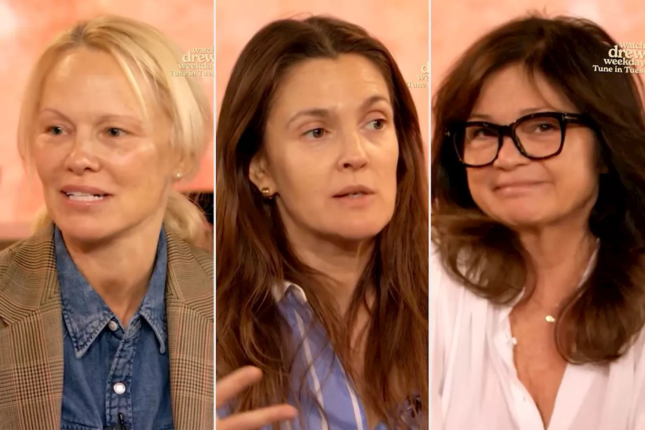 Pamela Anderson Inspires Drew Barrymore and Valerie Bertinelli to Go Makeup-Free on National TV