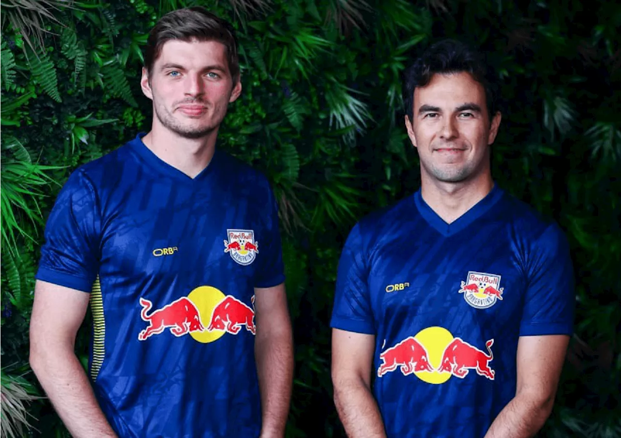 Pilotos da Red Bull na F1 lançam camisa nova do RB Bragantino