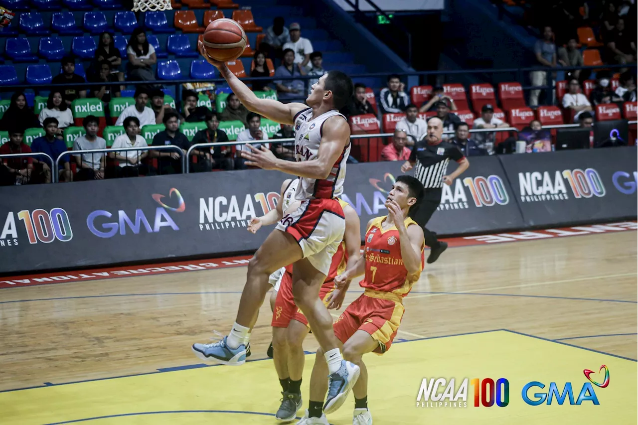 Letran earns 2nd multi-OT win, downs gutsy Baste; rising Arellano wins 2nd straight