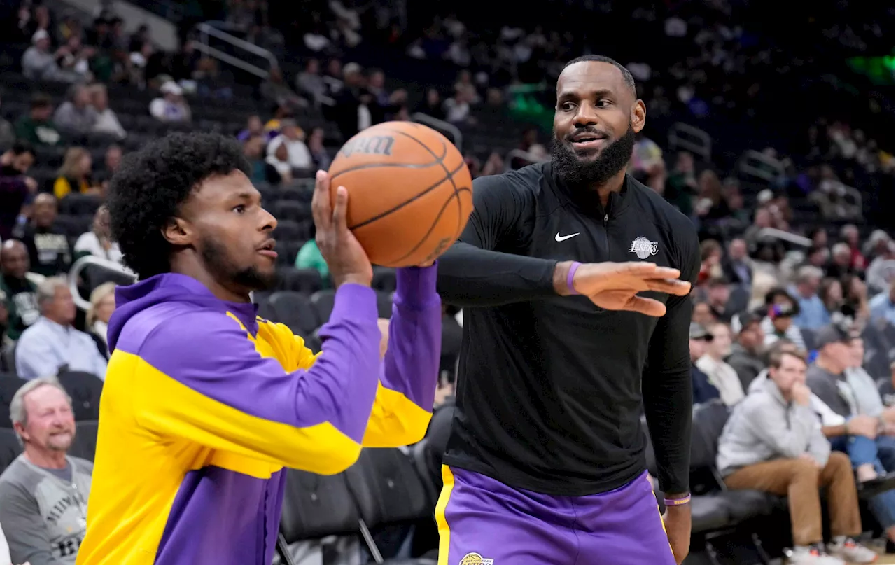 Lights on LeBron, Bronny James as Lakers open new NBA season vs. Wolves