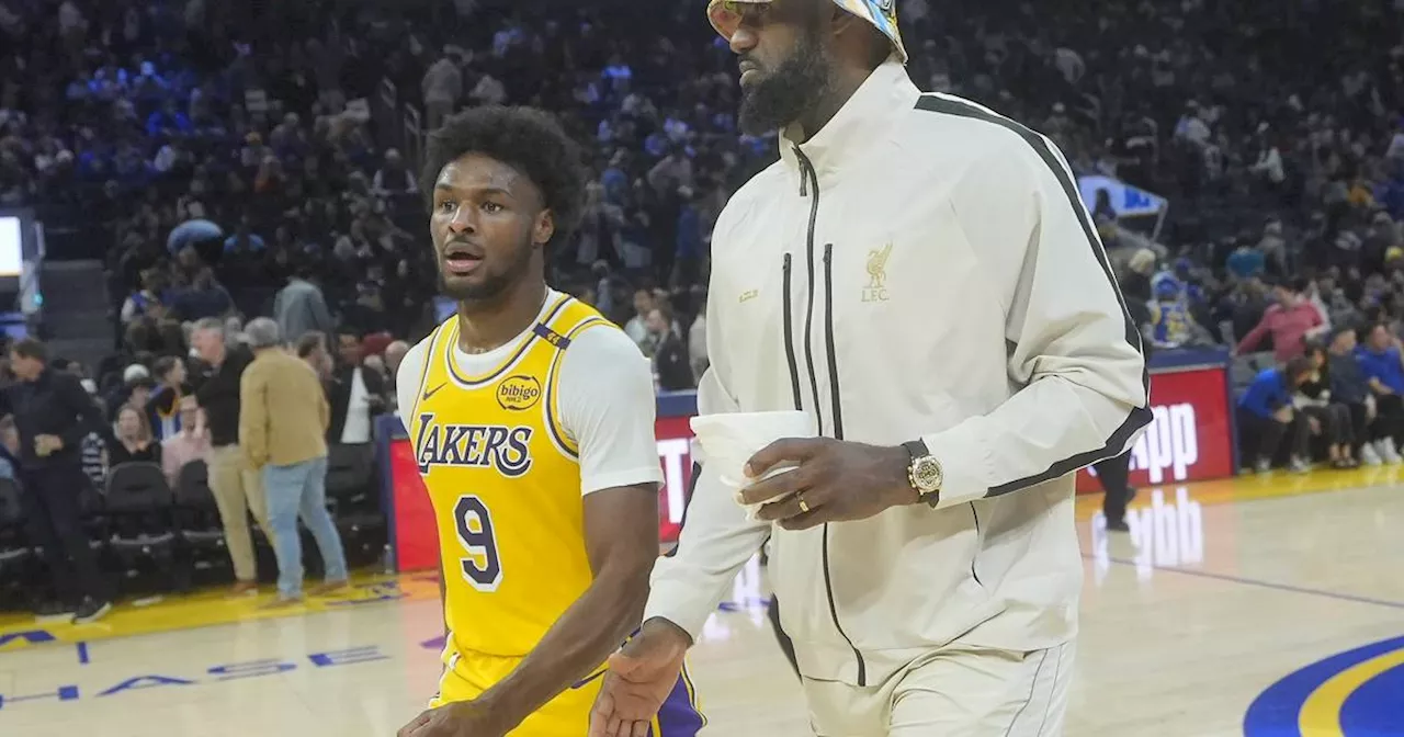 Traum-Premiere möglich: LeBron James und Sohn Bronny im Lakers-Kader