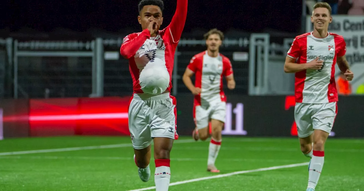 FC Emmen boekt eerste thuisoverwinning tegen tiental van TOP Oss