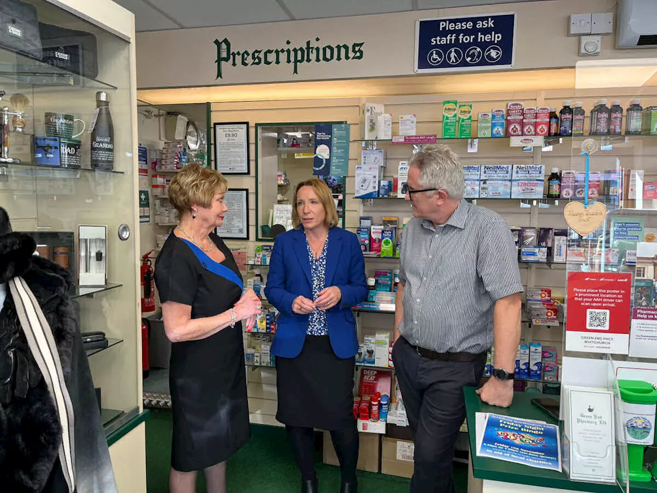 MP backs Save Our Pharmacies campaign on visit to Whitchurch