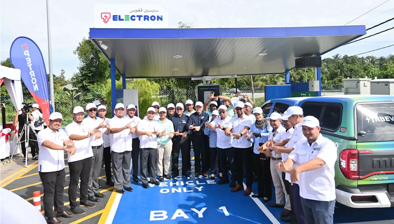 TNB Electron EV chargers are coming to Petron stations in Perak, Pahang, Kelantan, Terengganu