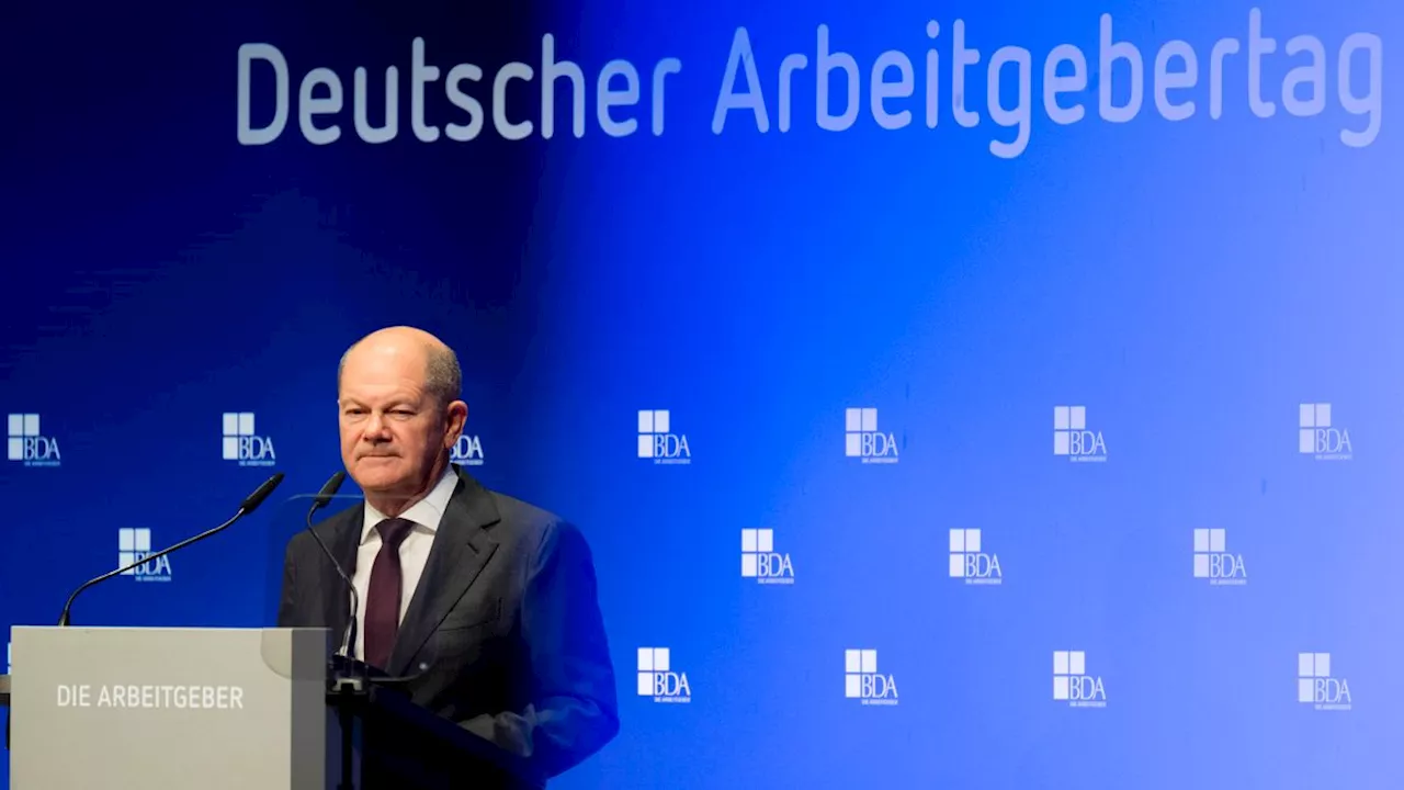 Auftritt beim Arbeitgebertag: Kanzler Scholz will Lieferkettengesetz wieder abschaffen