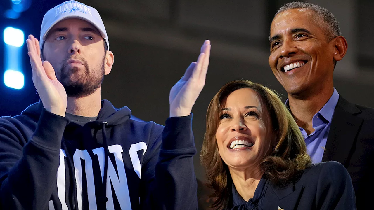 Eminem To Introduce Barack Obama At Kamala Harris Rally in Detroit