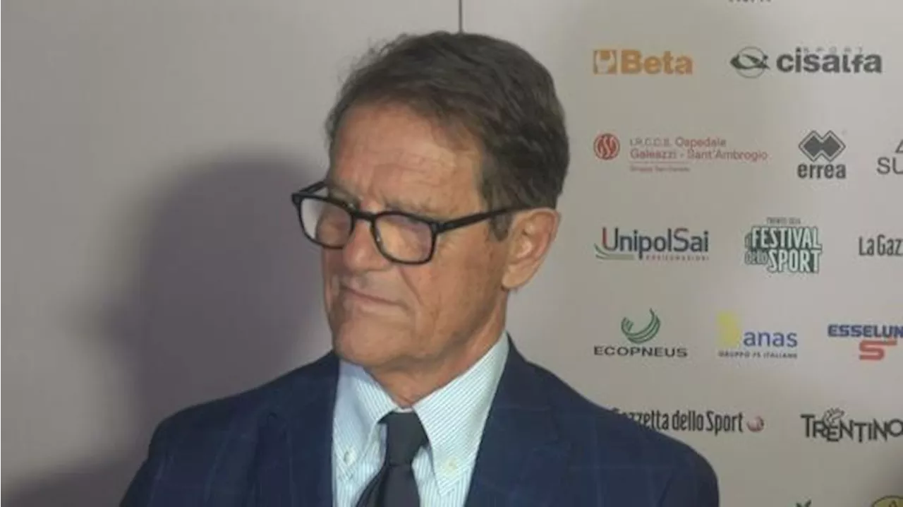 Capello: 'Il calcio italiano va piano, troppo piano. Stasera la Juve non ha creato niente'