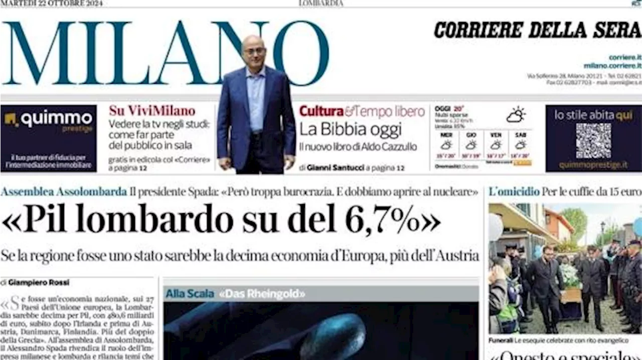 Il Corriere della Sera (ed. Milano) titola: 'Milan club, stop prelazioni e prezzi ridotti'