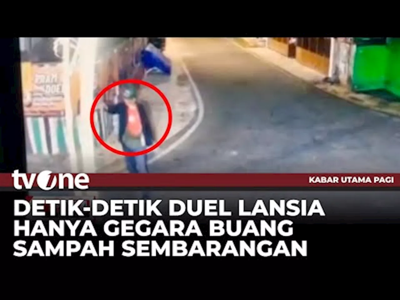 Duel Maut Lansia, Perkara Buang Sampah Sembarangan