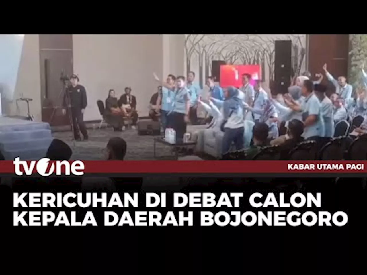 Kacau Balau, Debat Perdana Pilkada di Bojonegoro Ricuh