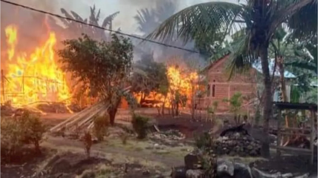 Bentrokan Warga 2 Desa di Adonara Flores Timur, 51 Rumah Dibakar Dua Orang Tewas