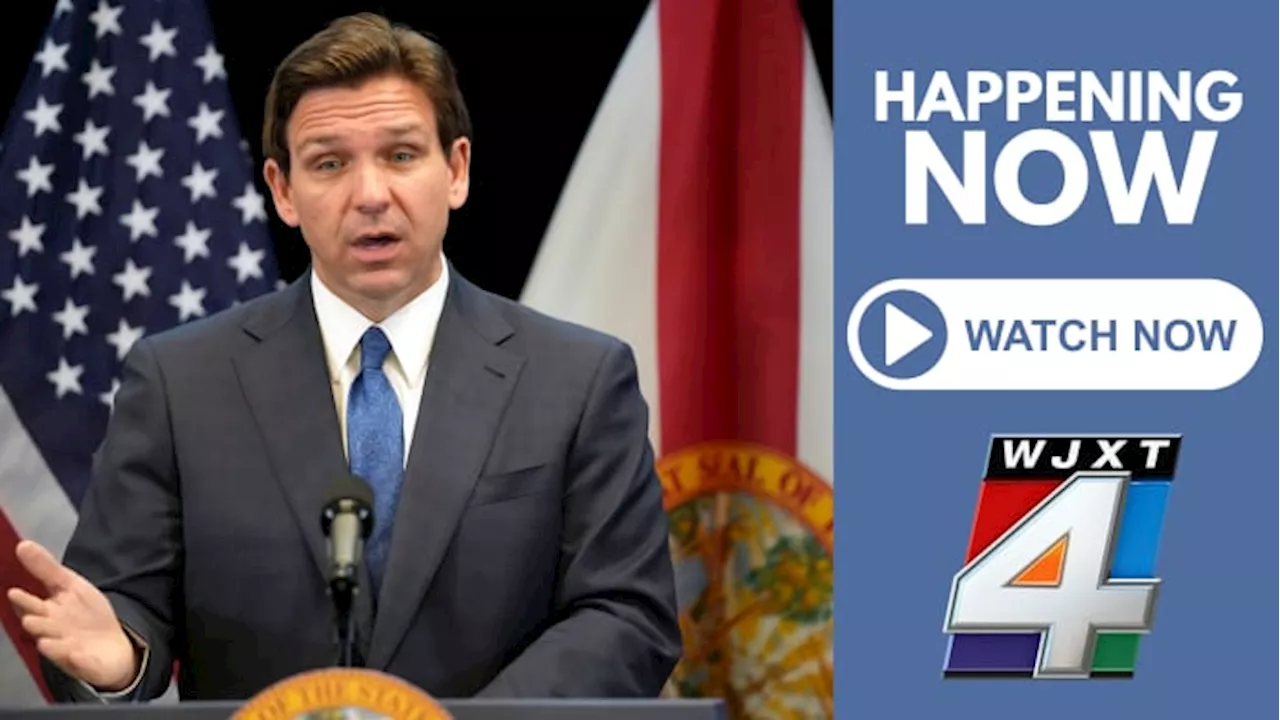 Gov. DeSantis holds news conference at Catholic church in Jacksonville